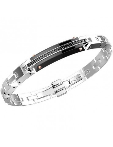 Bracciale Zancan - Hi-Teck - Acciaio 316L-Piastra Nera-Spinelli-EHB322 2