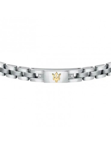 Bracciale Maserati - Jewels - Acciaio - Logo - Diamanti - JM221ATY04 2