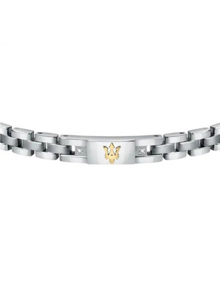 Bracciale Maserati - Jewels - Acciaio - Logo - Diamanti - JM221ATY04