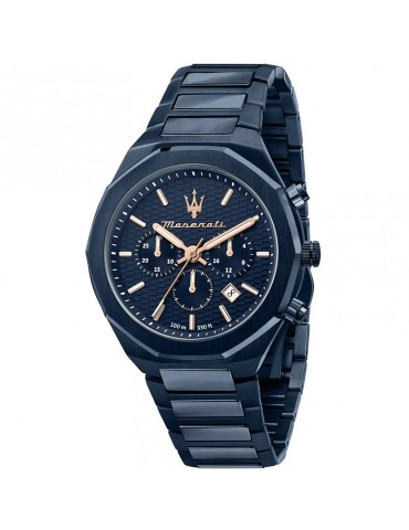 Orologio Maserati da Uomo - Stile Cronografo e Datario 45mm Blu - 0