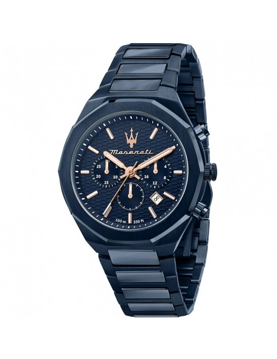 Maserati Men's Watch - Stile Chronograph and Date 45mm Blue - 0