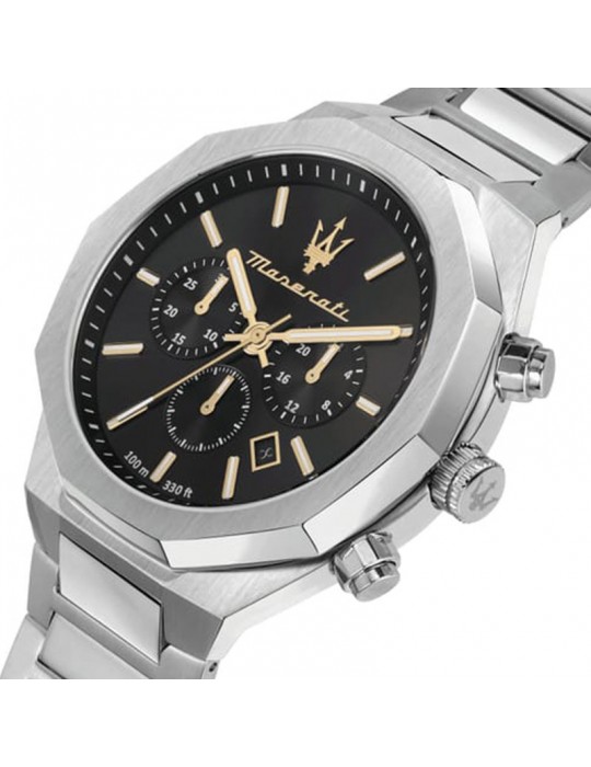 Orologio Maserati da Uomo - Stile Cronografo e Datario 45mm Nero - 0
