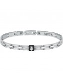 Maserati Bracelet - Jewels - Steel -Black plate-Trident-JM420ATK04
