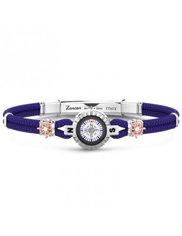 Zancan Bracelet - Regatta - Kevlar - Blue - Compass - Rudders-ESB271BL