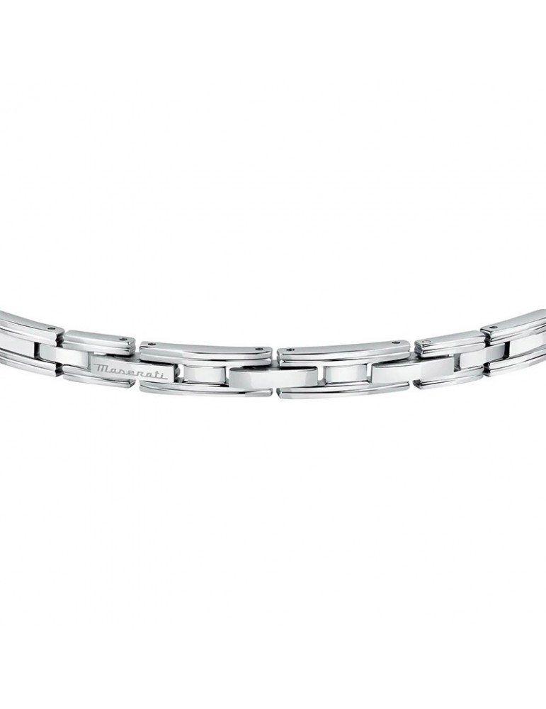 Maserati Bracelet - Jewels - Steel -Black plate-Trident-JM420ATK04