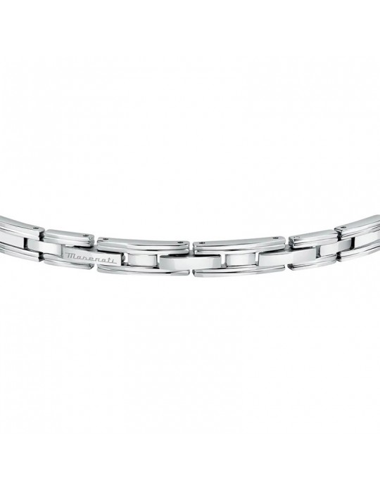 Maserati Bracelet - Jewels - Steel -Black plate-Trident-JM420ATK04