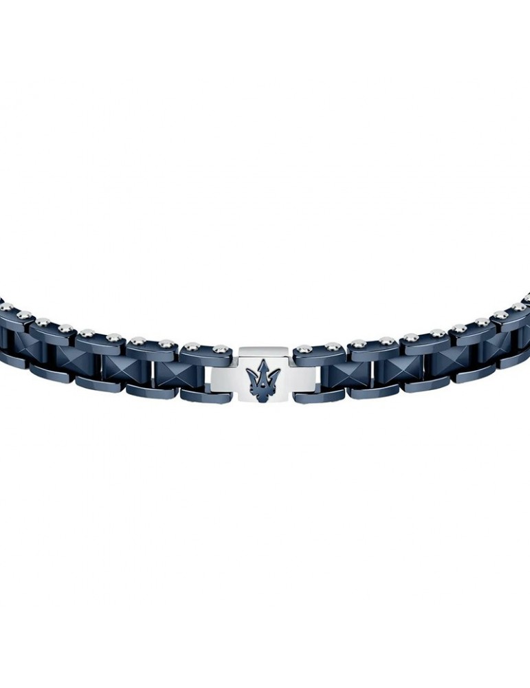 Bracciale Maserati - Jewels - Blu - Silver - Tridente - JM422ATZ14