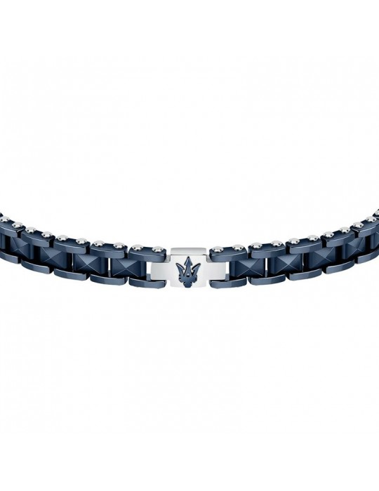 Bracciale Maserati - Jewels - Blu - Silver - Tridente - JM422ATZ14