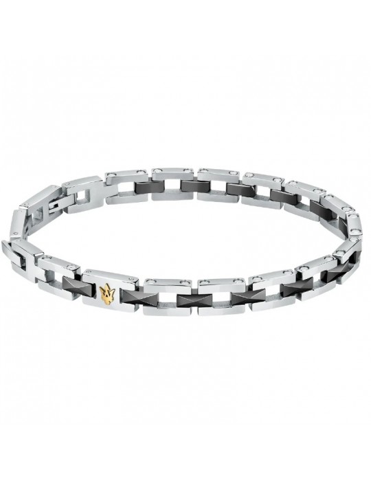 Maserati Bracelet - Jewels - Steel - Silver - Black - JM422ATZ16 Maserati Bracelet - Jewels - Steel - Silver - Black - JM422ATZ16