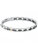 Bracciale Maserati - Jewels - Acciaio - Silver - Nero - JM422ATZ16
