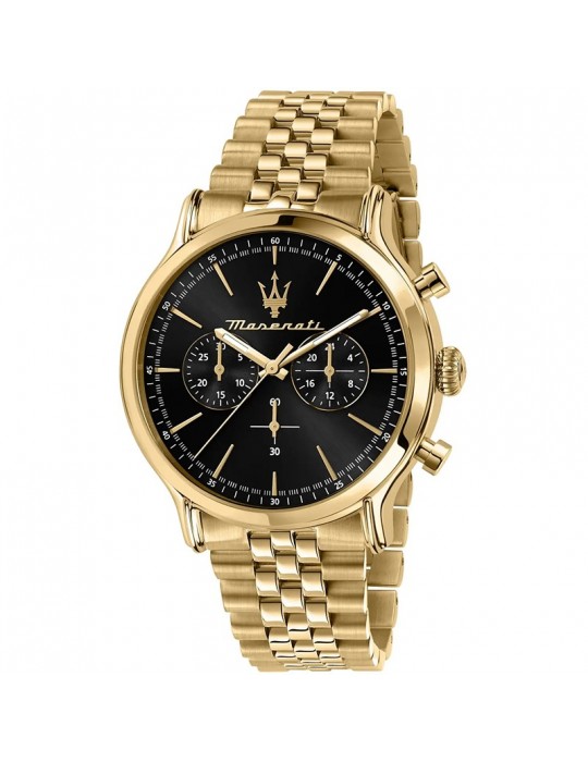 Maserati watch - Epoca - Chronograph - 42mm - Black - Gold-R8873618023