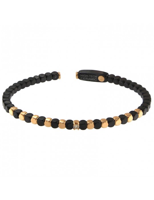 Bracciale Demeglio - Dado - Ceramica - Diamante Brown - DD4CNB10DWOR2
