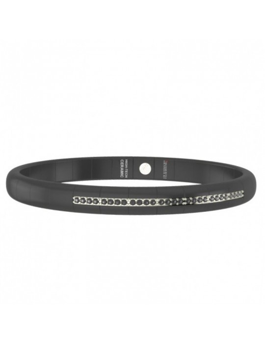 Bracciale Demeglio - Pura - Ceramica Nera - Diamanti Neri - PU4LN7DNS