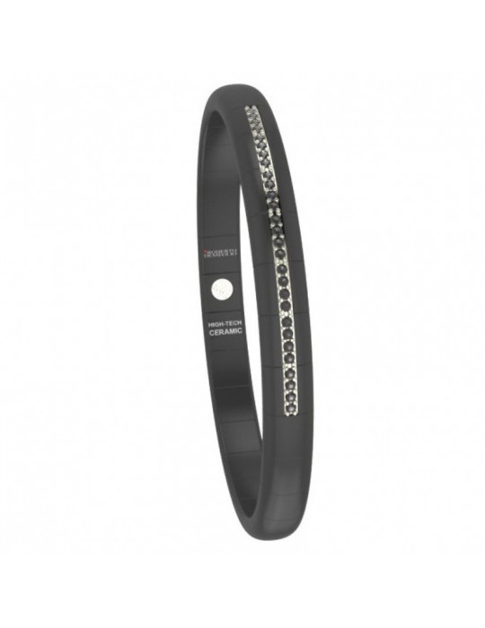 Bracciale Demeglio - Pura - Ceramica Nera - Diamanti Neri - PU4LN7DNS