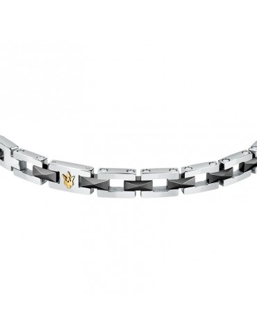Bracciale Maserati - Jewels - Acciaio - Silver - Nero - JM422ATZ16 2