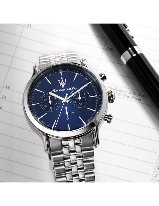 Maserati watch - Epoca - Chronograph - 42mm - Blue-Silver-R8873618024
