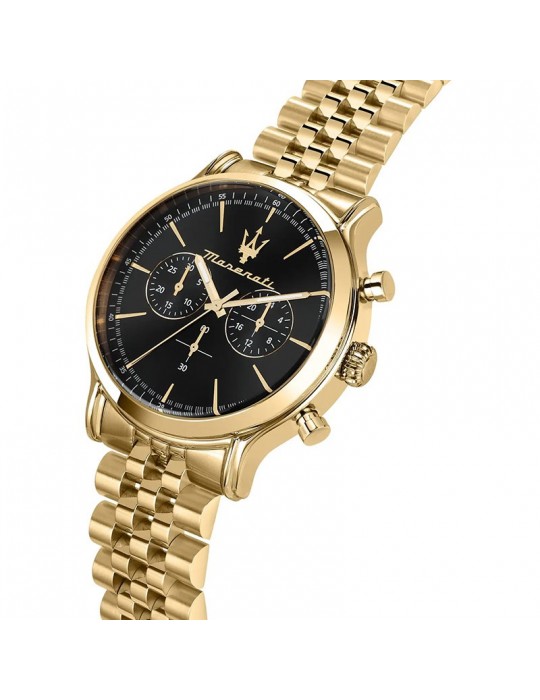 Maserati watch - Epoca - Chronograph - 42mm - Black - Gold-R8873618023