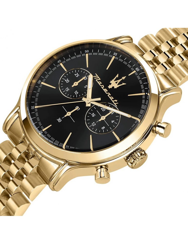 Maserati watch - Epoca - Chronograph - 42mm - Black - Gold-R8873618023