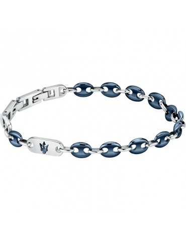 Maserati Bracelet - Jewels - Navy Mesh - Silver - Blue - JM422ATZ18