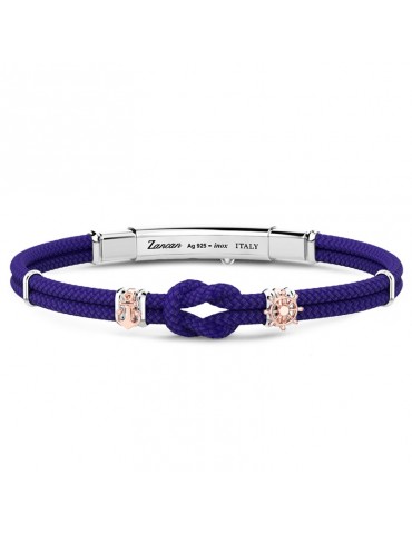 Bracciale Zancan - Regata - Blu - Nodo - Ancora - Timone - ESB276BL