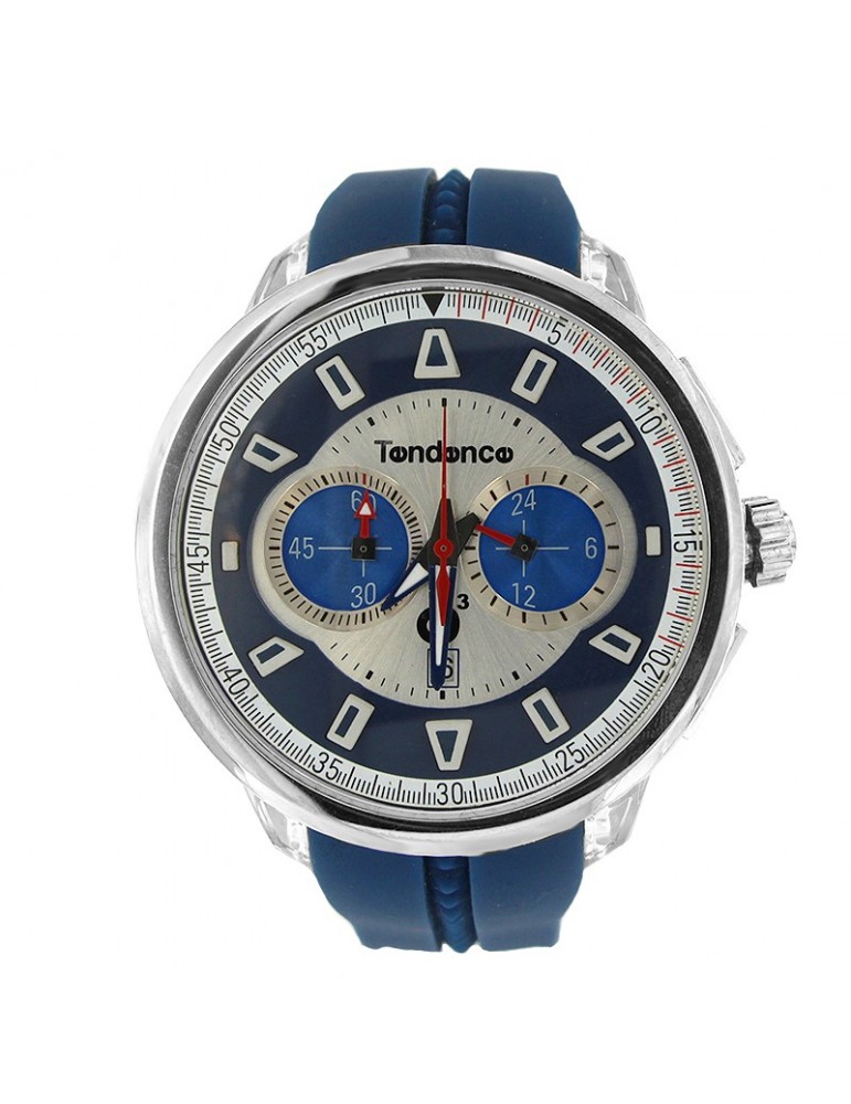 Tendence Men's Gulliver 50mm Blue Watch - 0