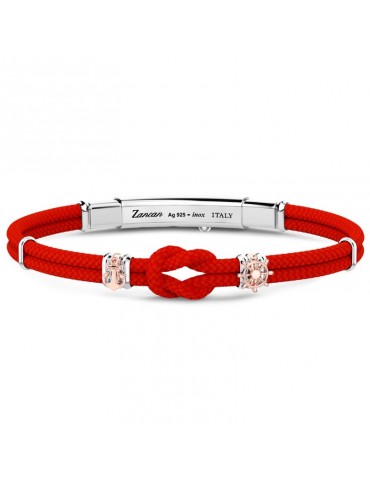 Zancan Bracelet - Regatta - Red - Knot - Anchor - Rudder - ESB276RO