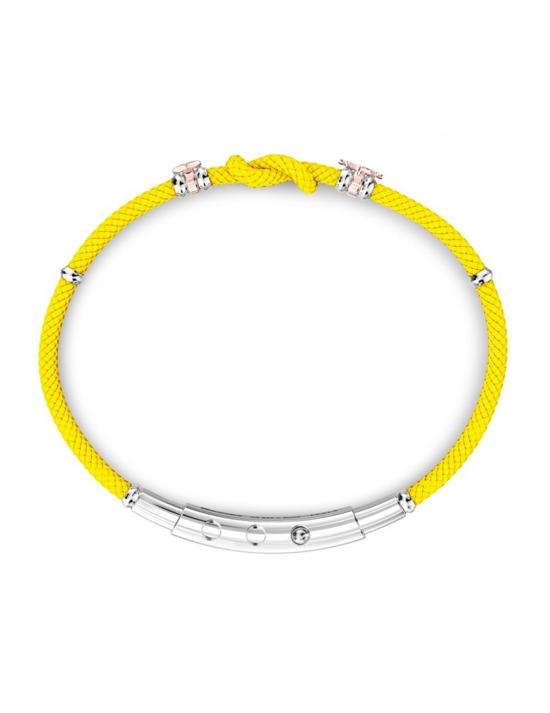 Bracciale Zancan - Regata - Giallo - Nodo - Ancora - Timone - ESB276GI