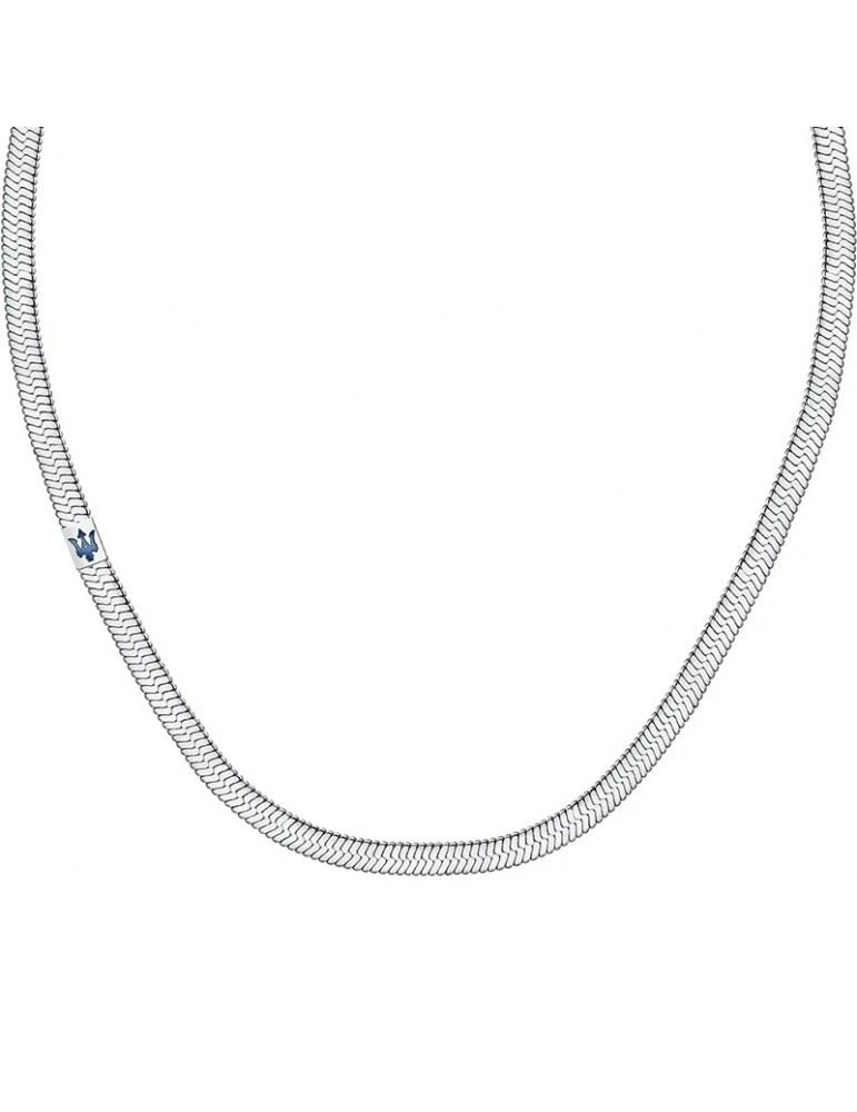 Collana Maserati - Jewels - Catena Snake - Acciaio - Logo - JM422AVD14