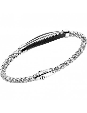 Bracciale Zancan - Cosmopolitan - Argento 925% - Targa Nera - EXB707