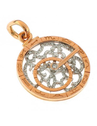 Giovepluvio Man's Astrolabe pendant with Diamonds - 0 2
