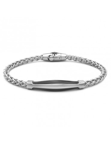 Bracciale Zancan - Cosmopolitan - Argento 925% - Targa Nera - EXB707 2