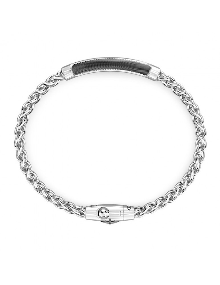 Bracciale Zancan - Cosmopolitan - Argento 925% - Targa Nera - EXB707