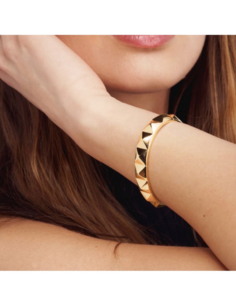 Unoaerre Bracelet - Classic - Rigid - Golden - Pyramids-EXB492G-1AR