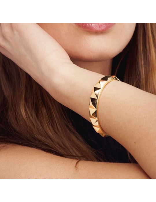 Bracciale Unoaerre - Classica - Rigido - Dorato - Piramidi-EXB492G-1AR