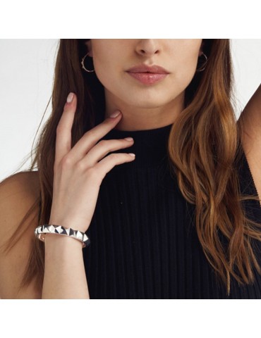 Unoaerre Bracelet - Classic - Rigid - Silver -Pyramids-EXB492G-1AR 2