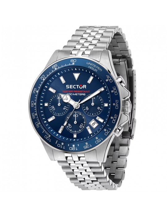 Orologio Sector - 230 - Cronografo - 43mm - Silver - Blu - R3273661032