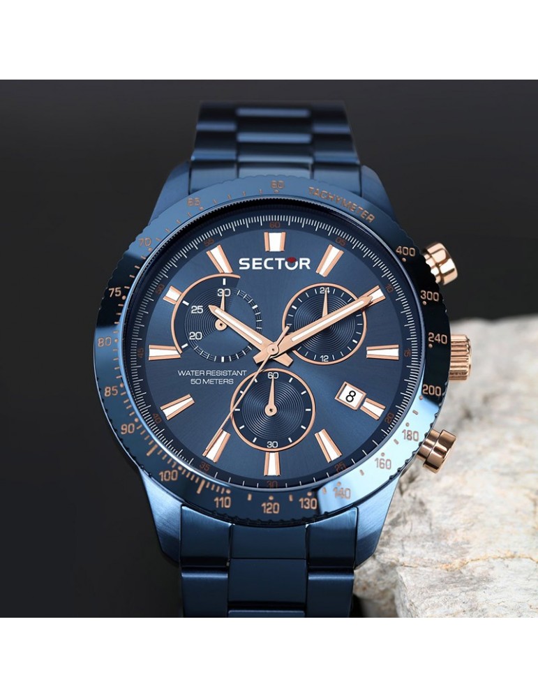 Orologio Sector - 270 - Cronografo - 45mm - Blu - R3273778004