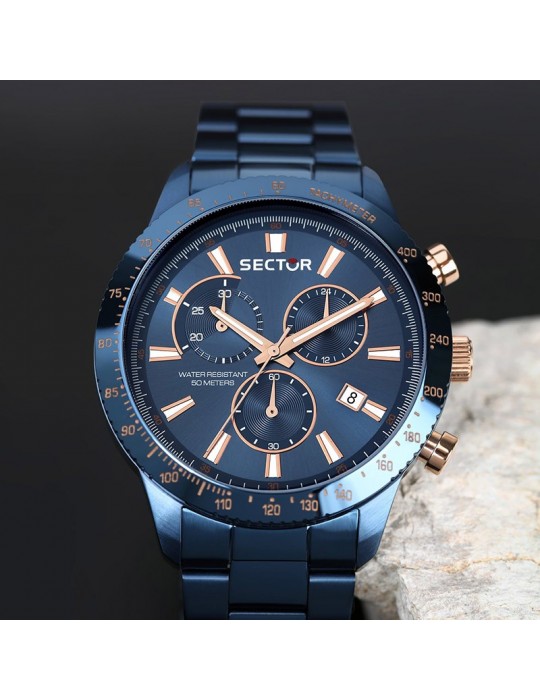 Orologio Sector - 270 - Cronografo - 45mm - Blu - R3273778004