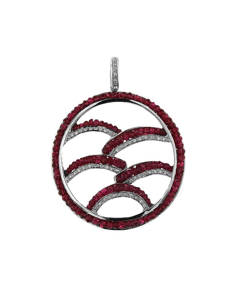 Chirico woman's medallion pendant - 0