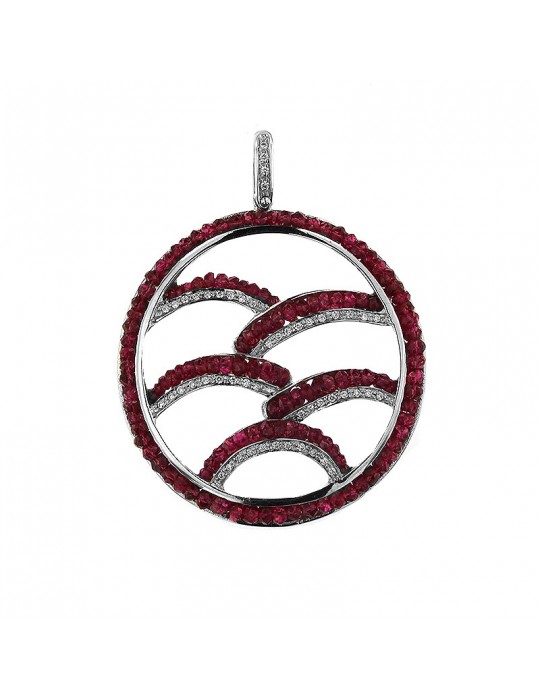 Chirico woman's medallion pendant - 0