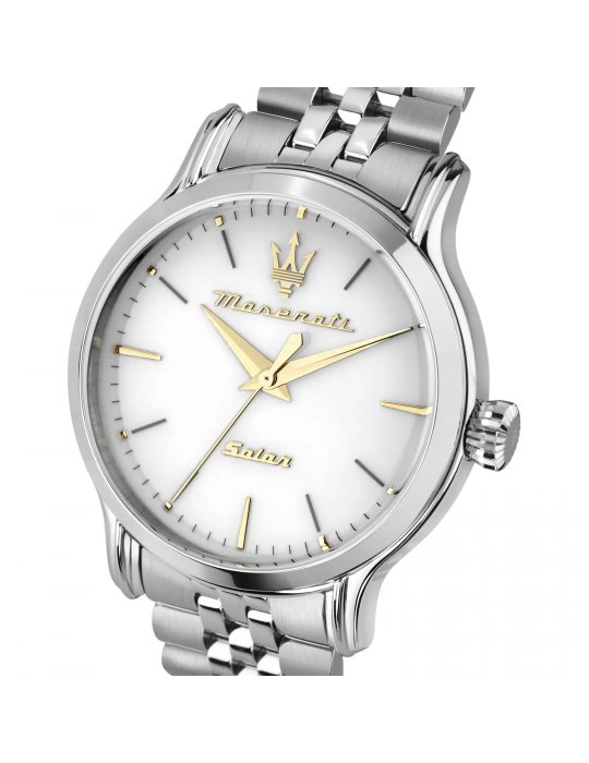 Orologio Maserati - Solar - Solo Tempo - 34mm -Bianco-Gold-R8853118519