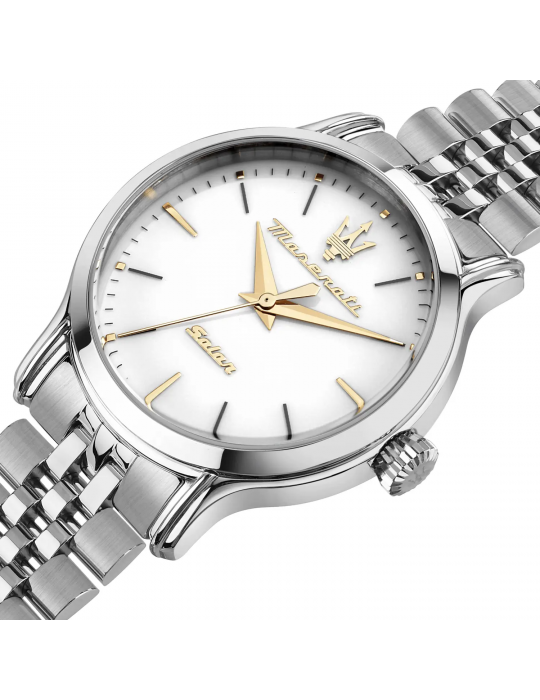Orologio Maserati - Solar - Solo Tempo - 34mm -Bianco-Gold-R8853118519