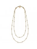 Unoaerre Necklace - Gilded Bronze - Forzatina Chain-Spheres-EXH4294G-1AR
