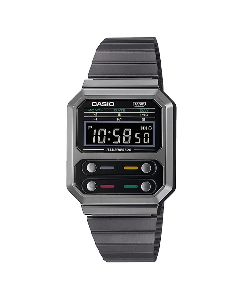 Orologio Casio Vintage Tempo e Data Digitale-32,7mm-A100WEGG1AEF