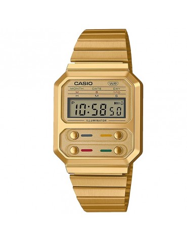 Orologio Casio - Vintage - Tempo e Data - Digitale-32,7mm-A100WEG9AEF