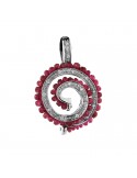 Chirico pendant with diamonds and rubies for woman - 0