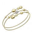Bracciale Chimento da Donna - Armillas in Oro Giallo 18 carati con Diamanti Bianchi 0,13 Ct 18 cm