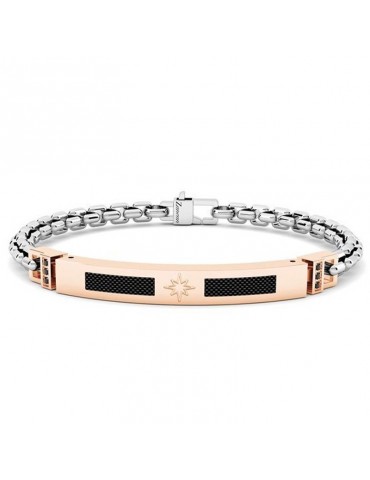 Bracciale Zancan - Hi-Teck - Acciaio - Rose Gold - Spinelli - EHB267