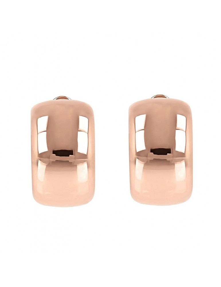 Bronzallure Earrings - Purity - Bold Circle - Rose Gold -WSBZ01974R