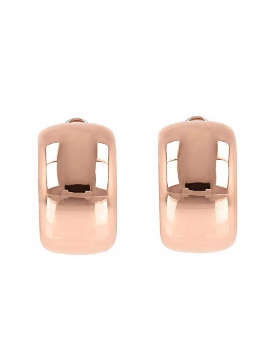 Bronzallure Earrings - Purity - Bold Circle - Rose Gold -WSBZ01974R